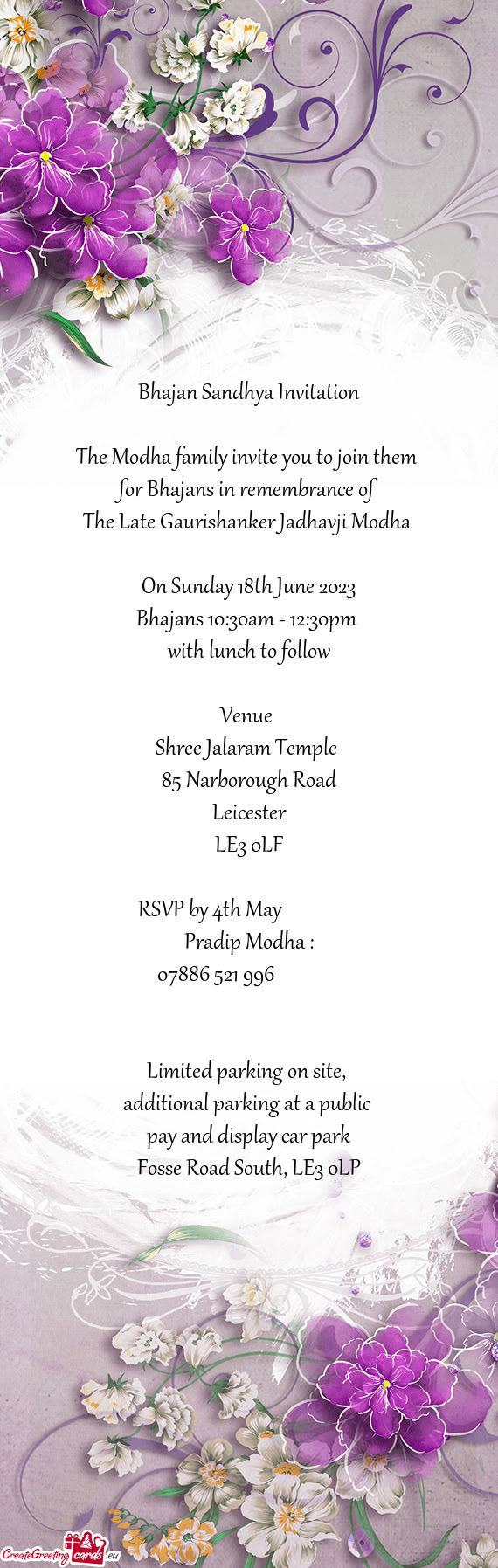 The Late Gaurishanker Jadhavji Modha