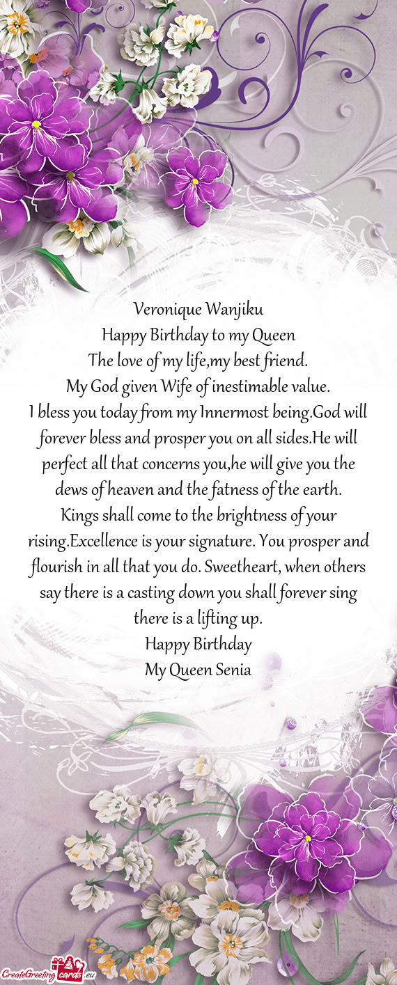 The love of my life,my best friend