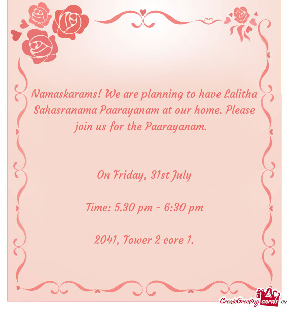 The Paarayanam