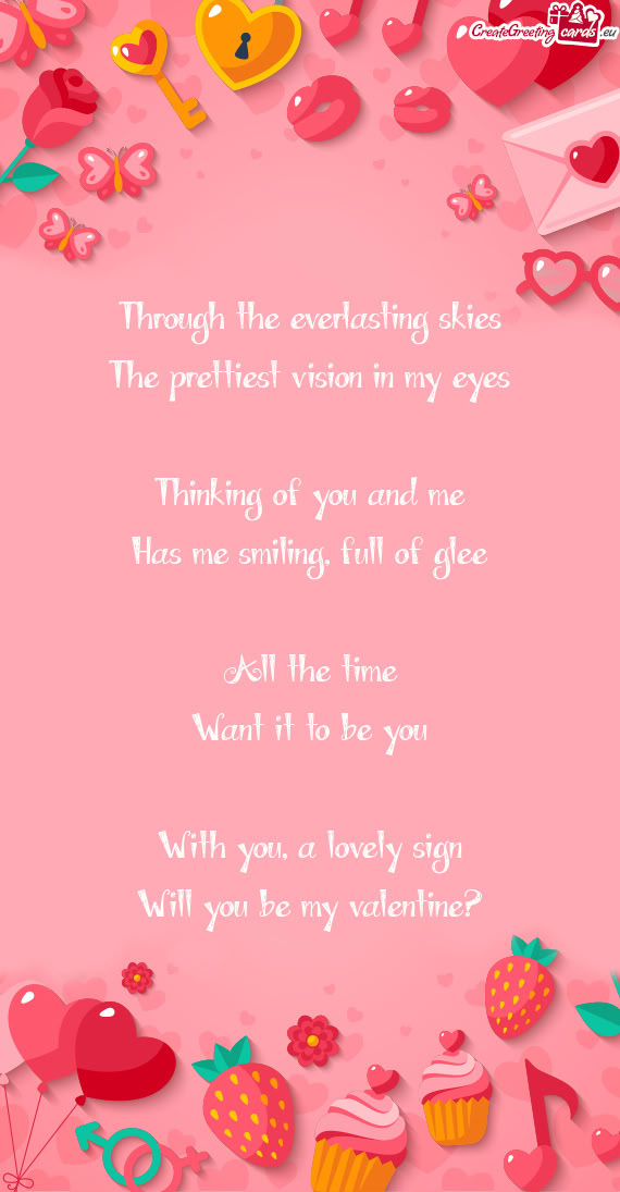 Through the everlasting skies