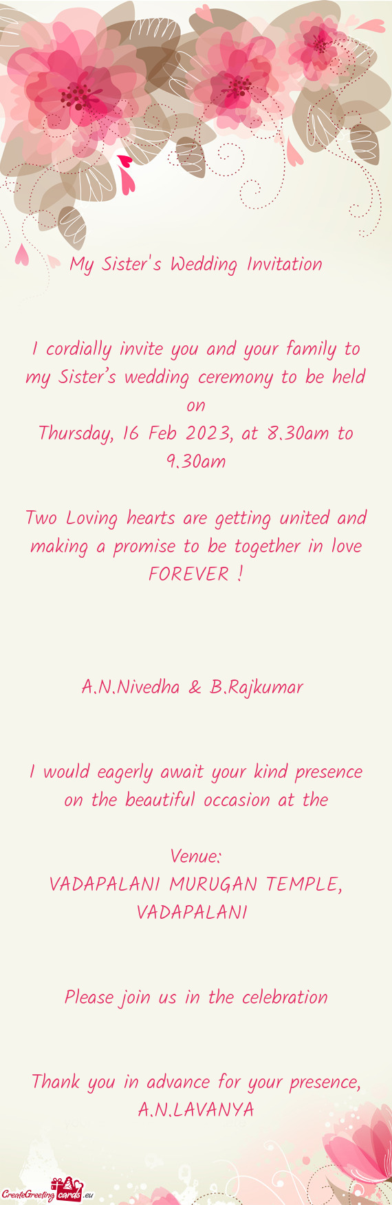 Thursday, 16 Feb 2023, at 8.30am to 9.30am