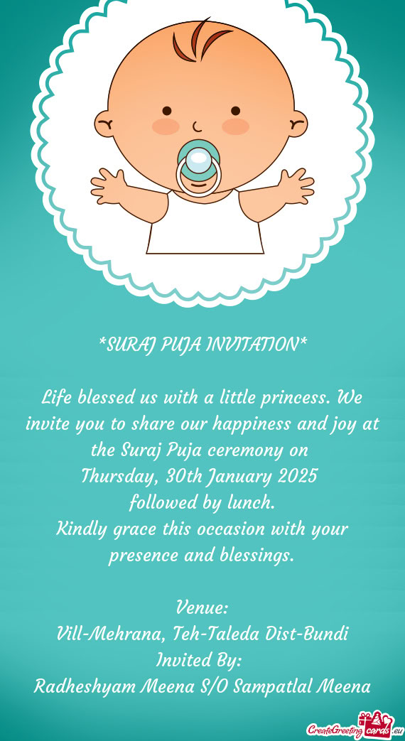 Thursday, 30th January 2025