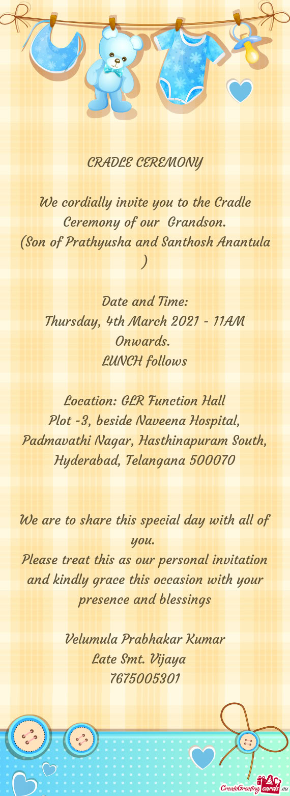 Thursday, 4th March 2021 - 11AM Onwards