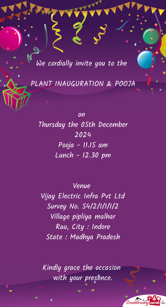 Thursday the 05th December 2024