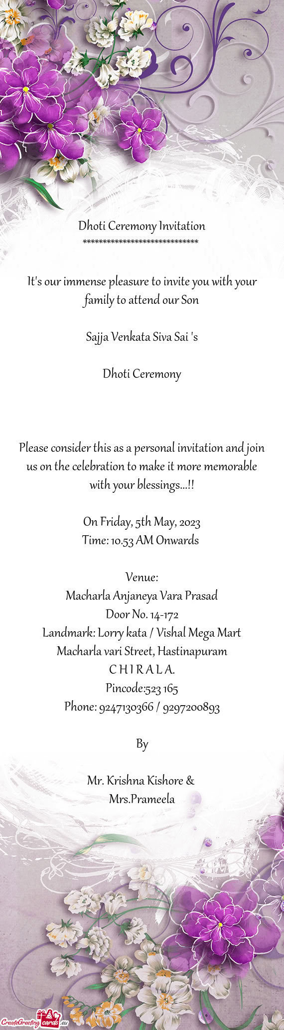 Time: 10.53 AM Onwards