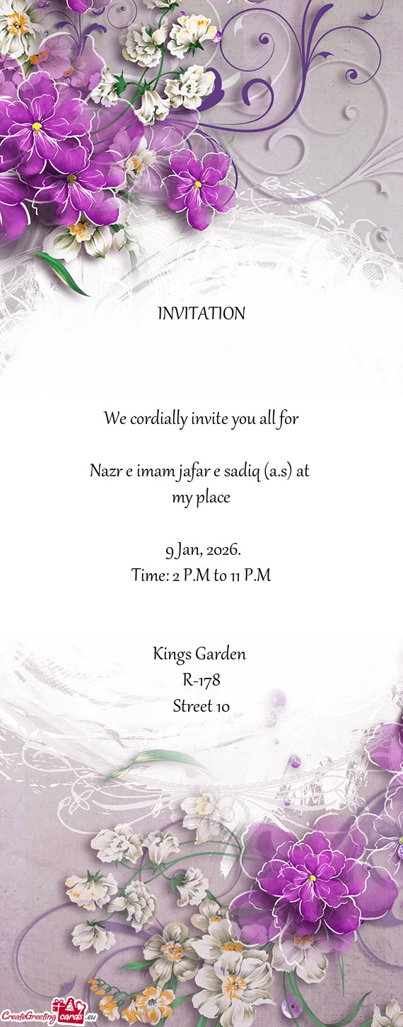 Time: 2 P.M to 11 P.M