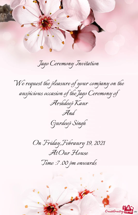 Time :7 .00 pm onwards