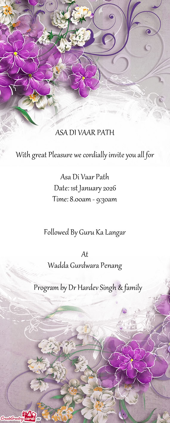 Time: 8.00am - 9:30am