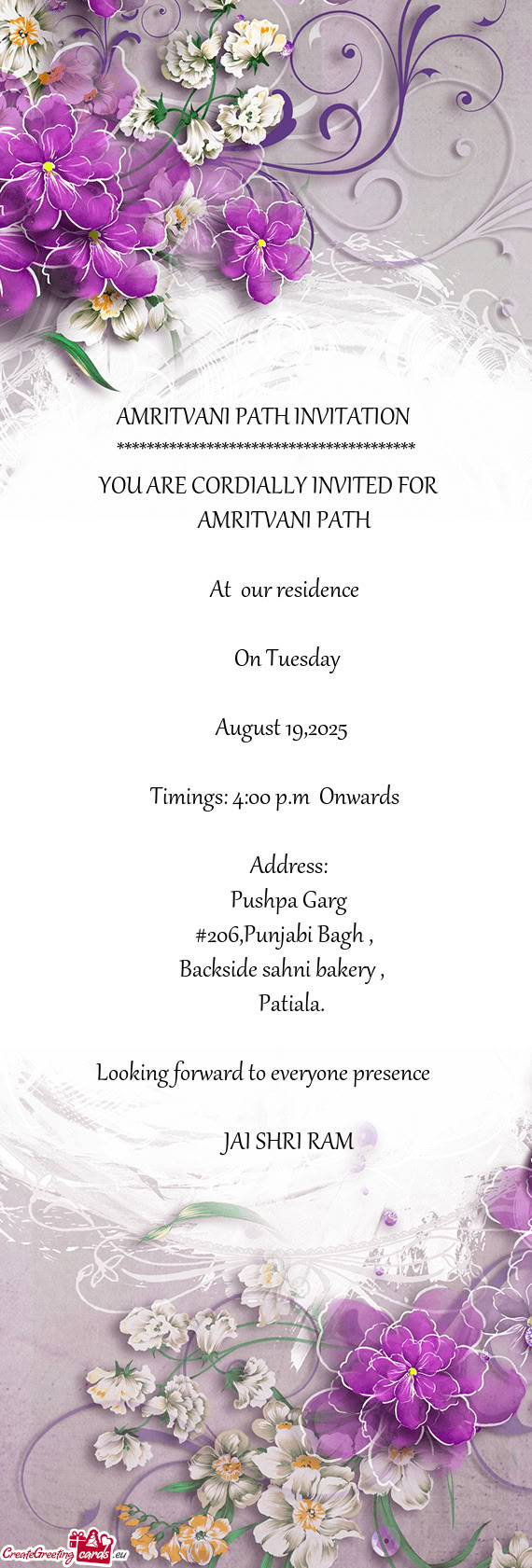 Timings: 4:00 p.m Onwards