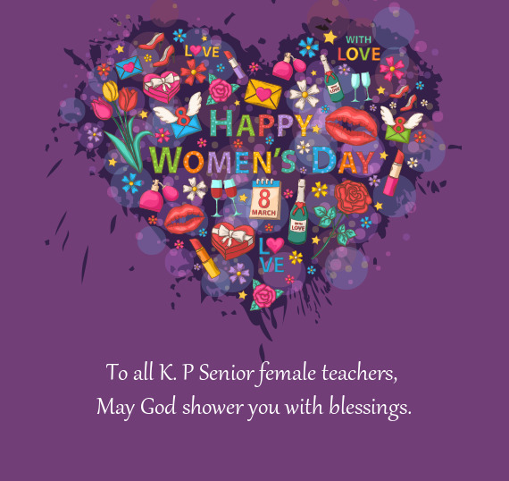 To all K. P Senior female teachers