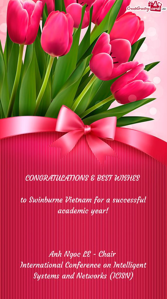 To Swinburne Vietnam for a successful academic year