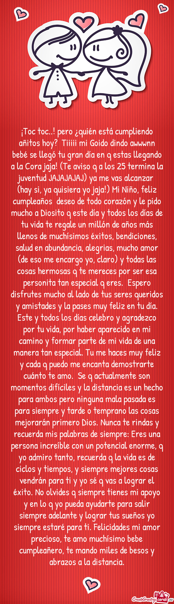 ¡Toc toc..! pero ¿quién está cumpliendo añitos hoy? Tiiiii mi Goido dindo awwwnn bebé se lleg