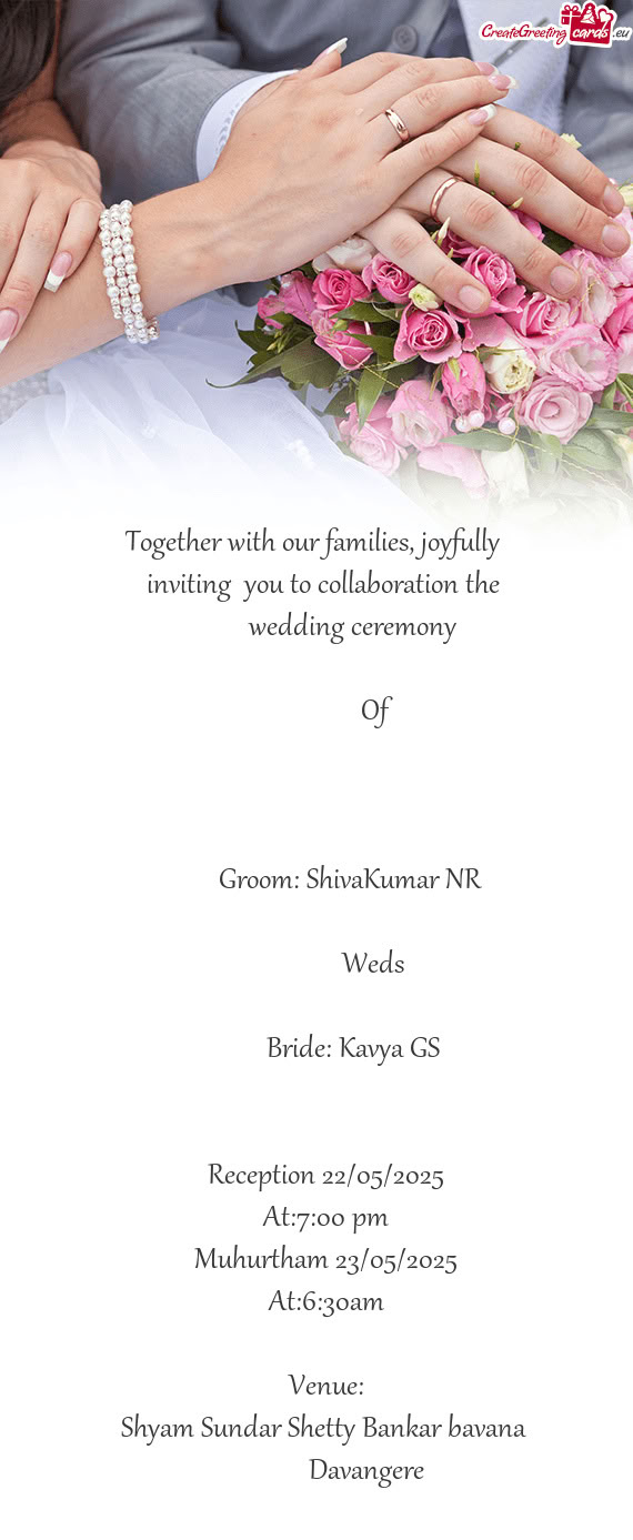 Together with our families, joyfully