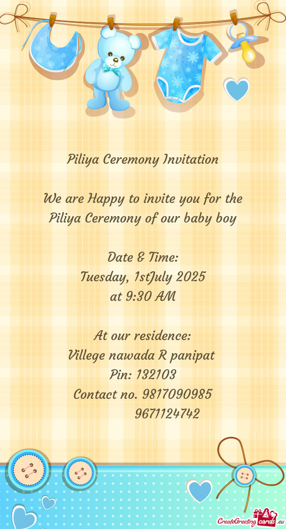 Tuesday, 1stJuly 2025