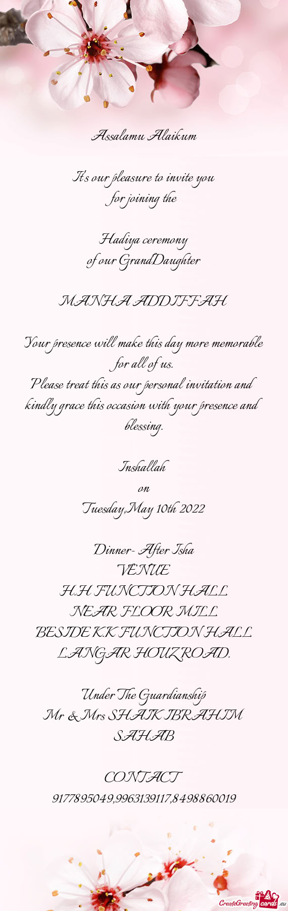 Tuesday,May 10th 2022