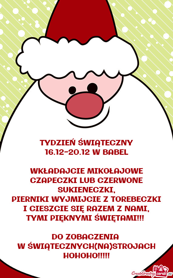 TYDZIEŃ ŚWIĄTECZNY