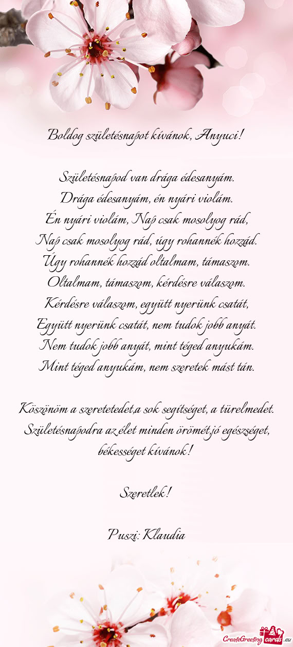 Úgy rohannék hozzád oltalmam, támaszom