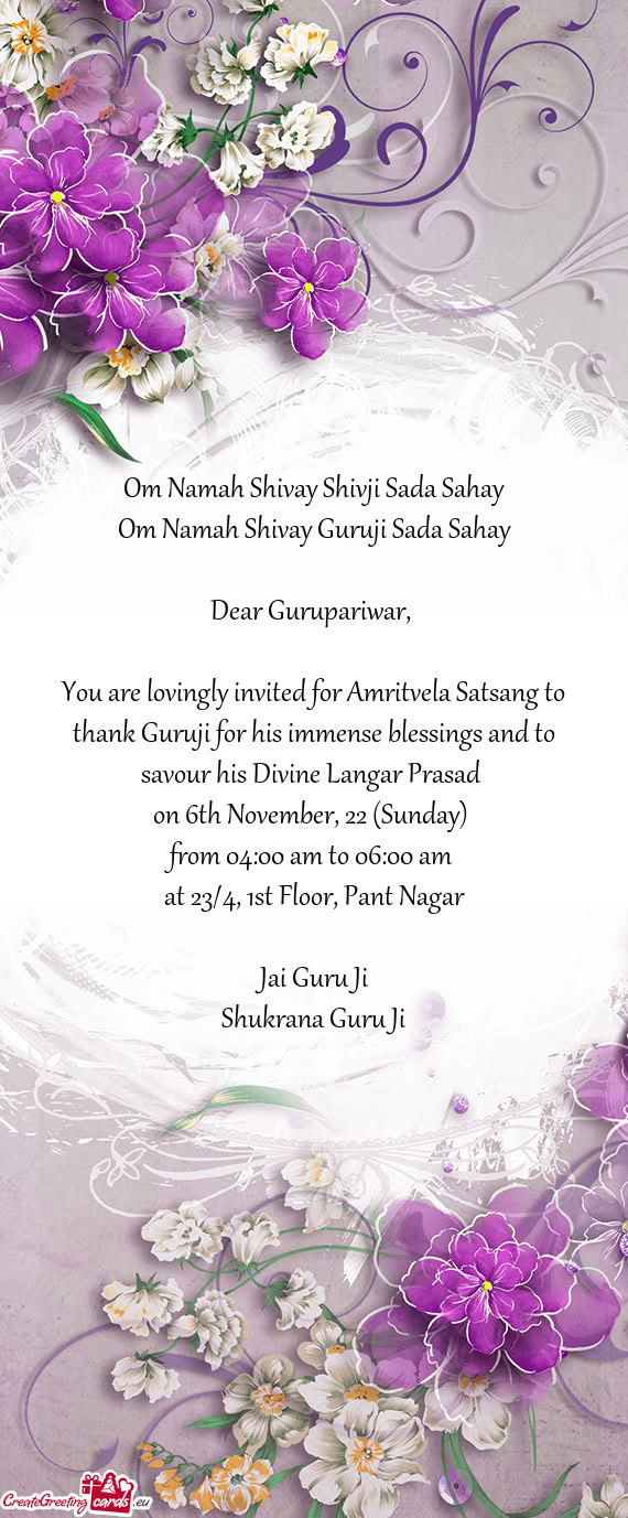 Ur his Divine Langar Prasad