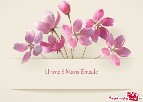 Urime 8 Marsi Emsale