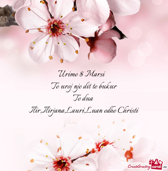 Urime 8 Marsi ❤️