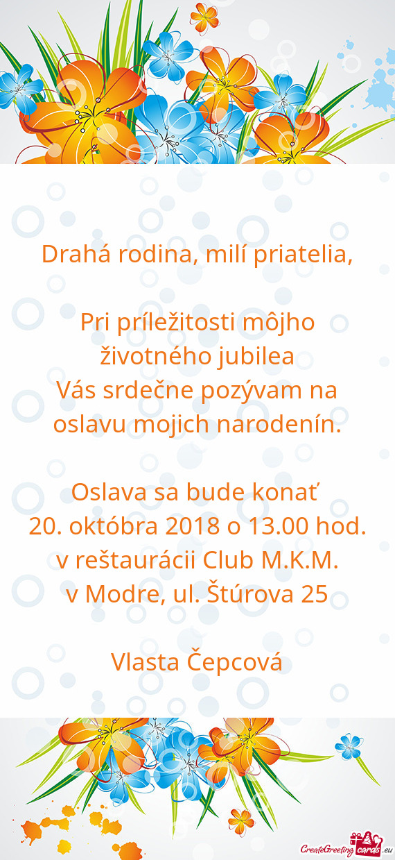 V Modre, ul. Štúrova 25