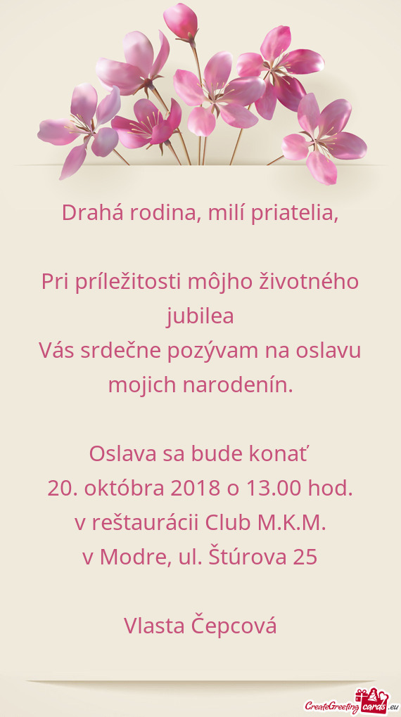 V reštaurácii Club M.K.M