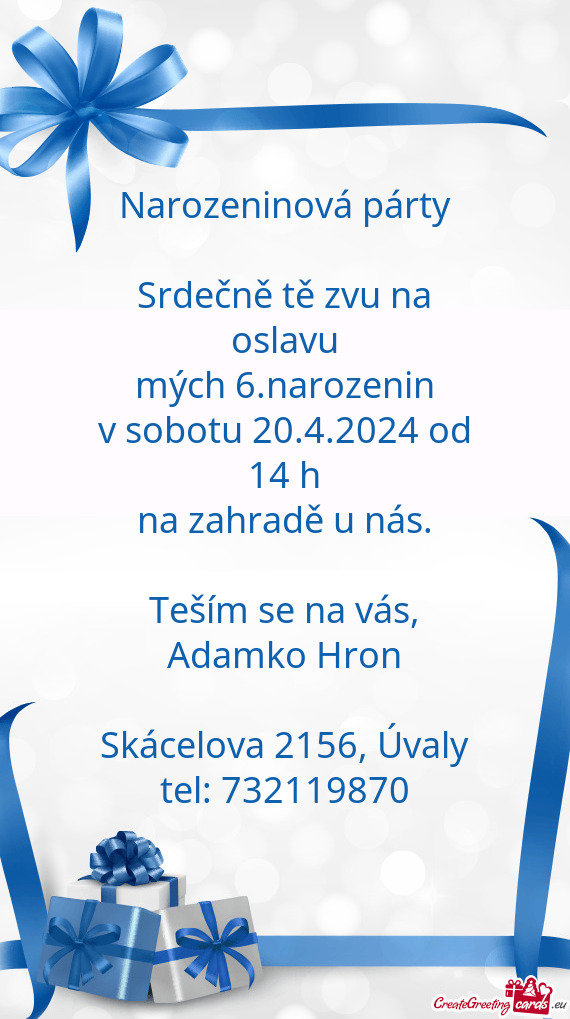 V sobotu 20.4.2024 od 14 h