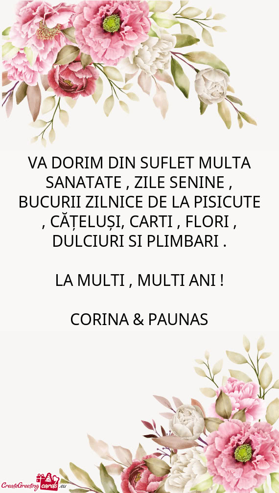 VA DORIM DIN SUFLET MULTA SANATATE , ZILE SENINE , BUCURII ZILNICE DE LA PISICUTE , CĂȚELUȘI, CAR