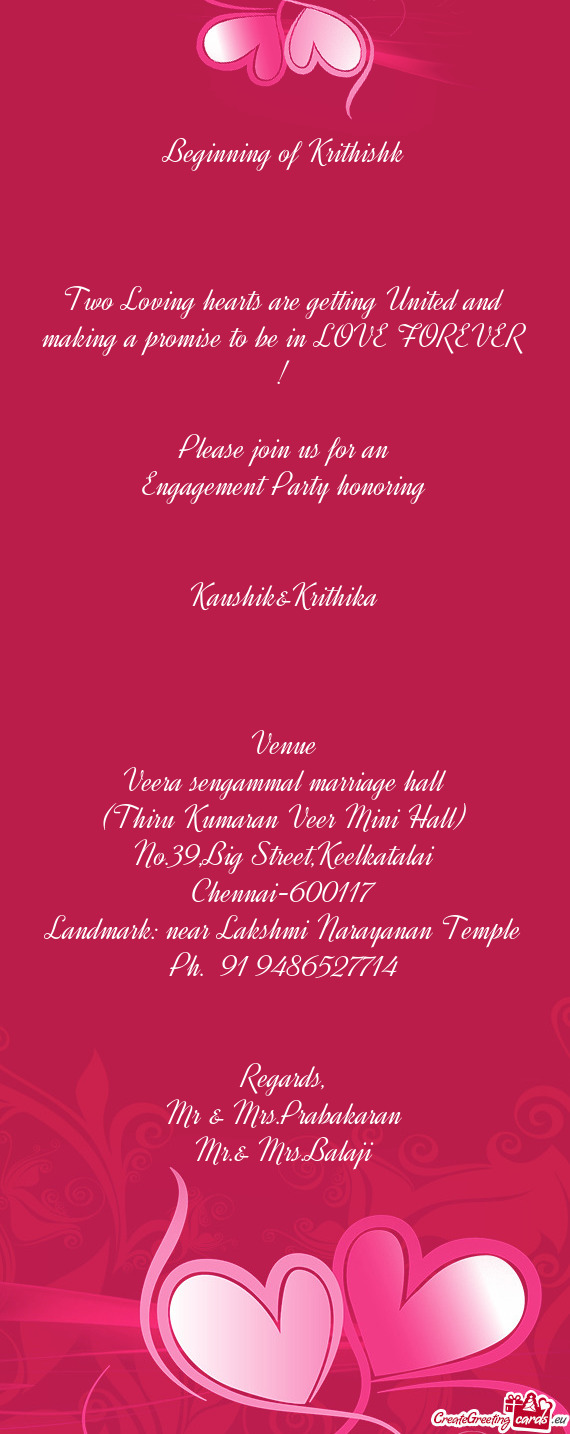 Veera sengammal marriage hall