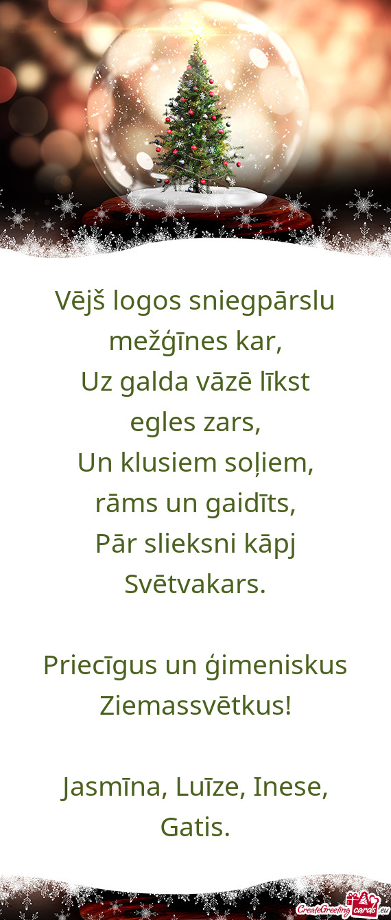 Vējš logos sniegpārslu