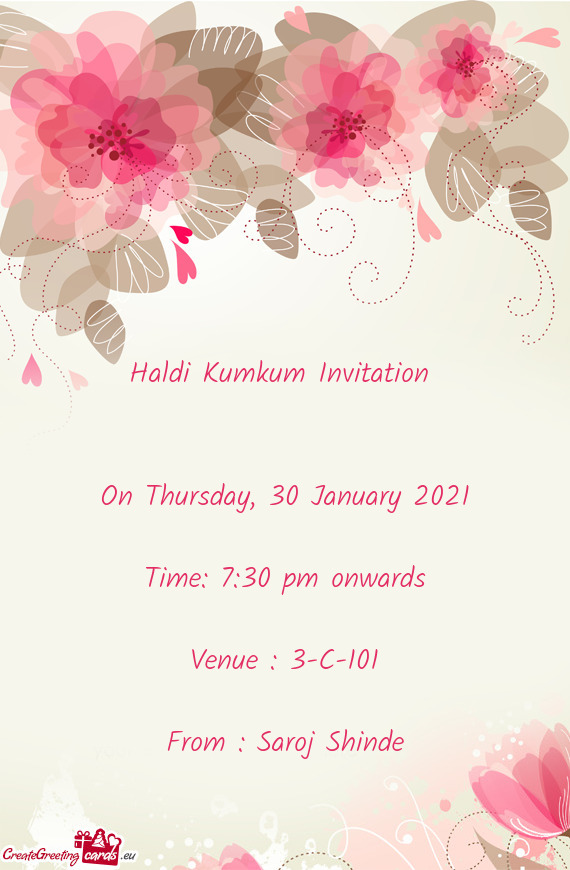 Venue : 3-C-101