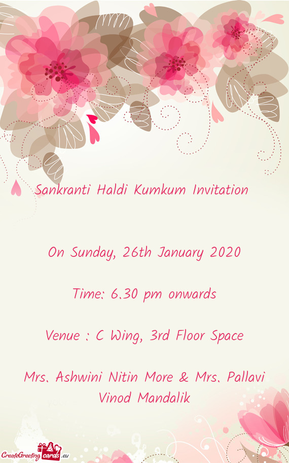 Venue : C Wing, 3rd Floor Space