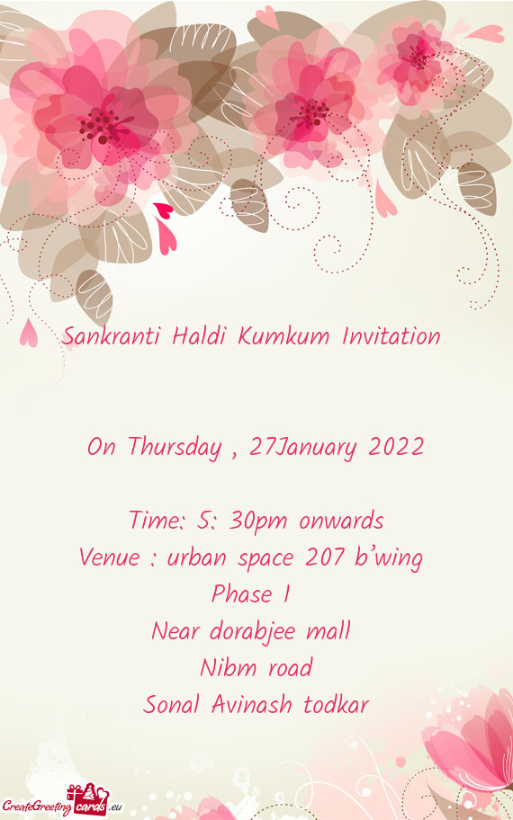 Venue : urban space 207 b’wing