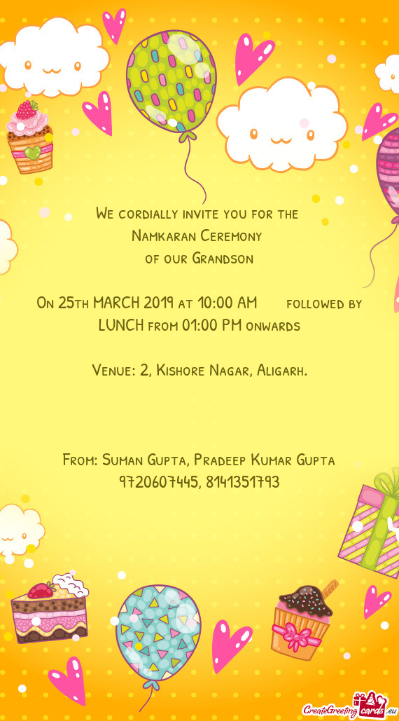 Venue: 2, Kishore Nagar, Aligarh