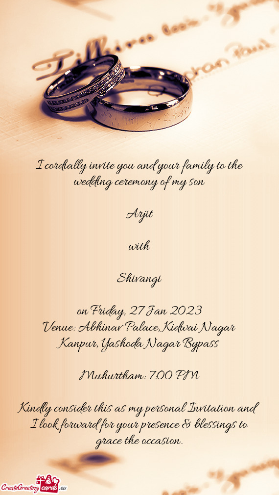 Venue: Abhinav Palace, Kidwai Nagar