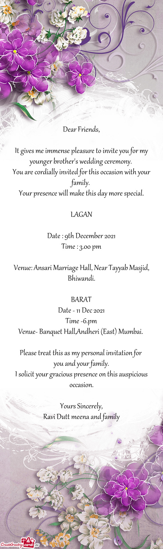 Venue: Ansari Marriage Hall, Near Tayyab Masjid, Bhiwandi