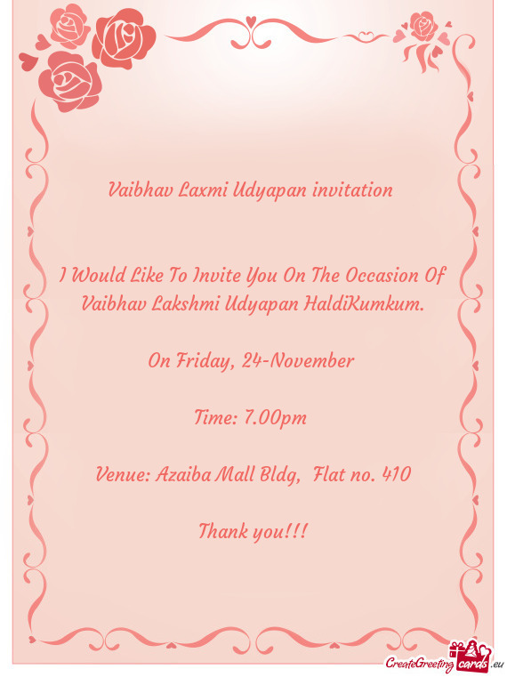 Venue: Azaiba Mall Bldg, Flat no. 410