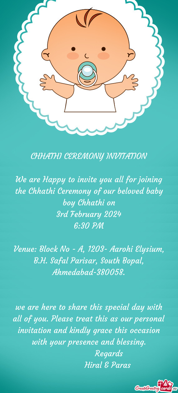 Venue: Block No - A, 1203- Aarohi Elysium, B.H. Safal Parisar, South Bopal, Ahmedabad-380058