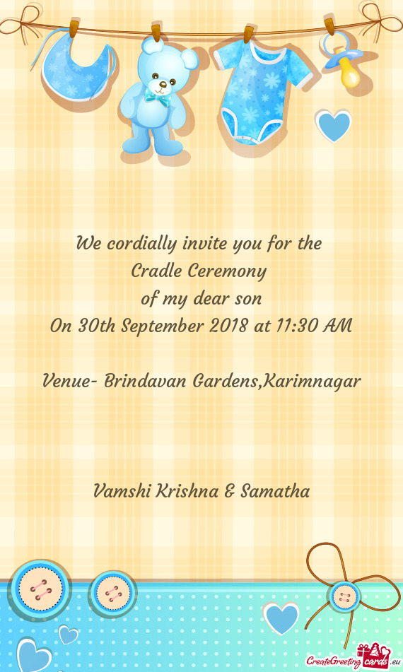 Venue- Brindavan Gardens,Karimnagar