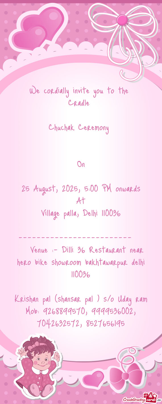 Venue :- Dilli 36 Restaurant near hero bike showroom bakhtawarpu