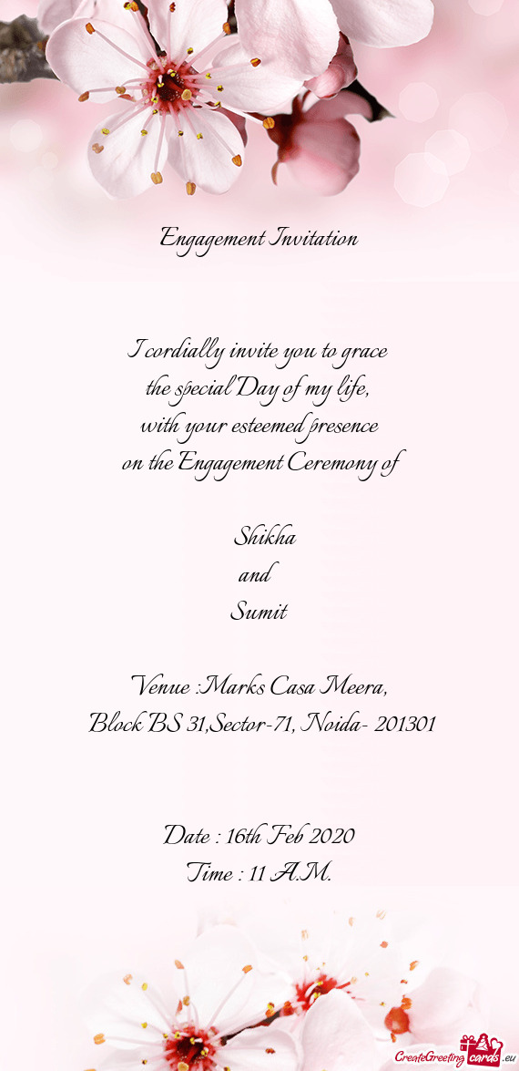 Venue :Marks Casa Meera