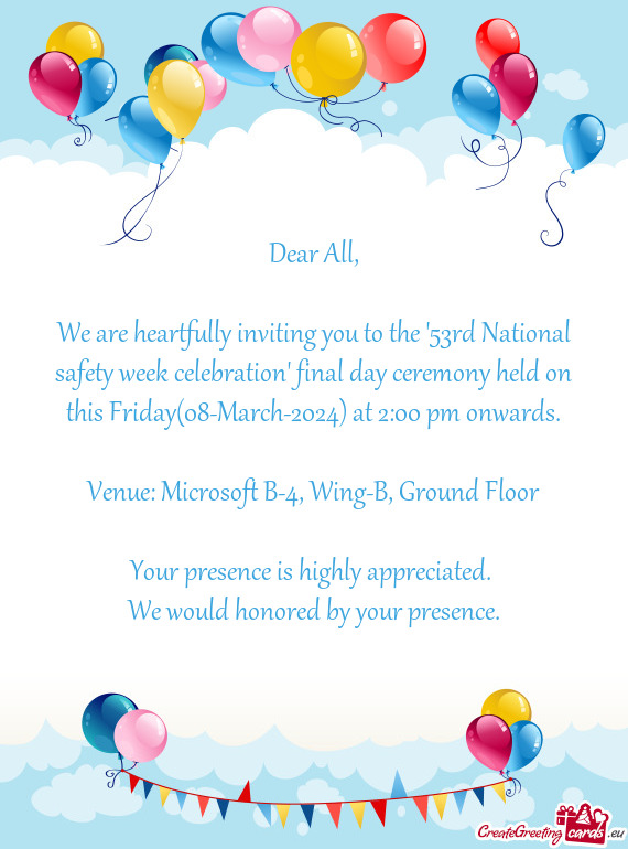 Venue: Microsoft B-4, Wing-B, Ground Floor