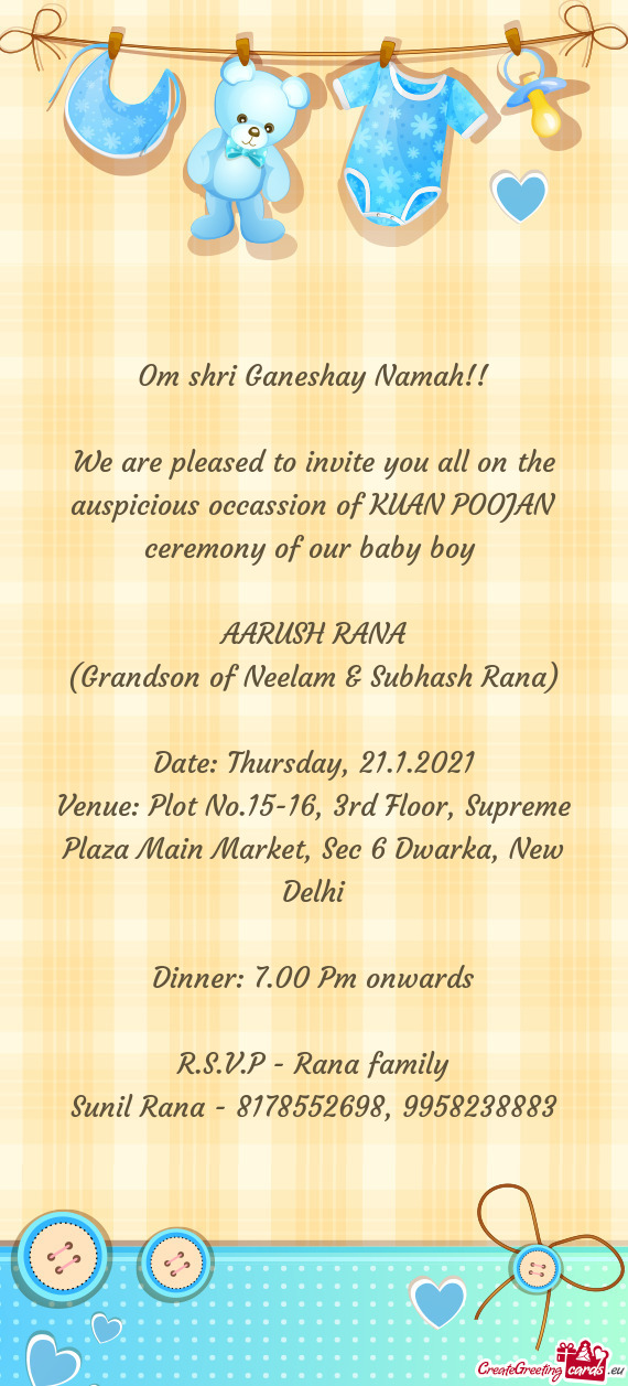 Venue: Plot No.15-16, 3rd Floor, Supreme Plaza Main Market, Sec 6 Dwarka, New Delhi