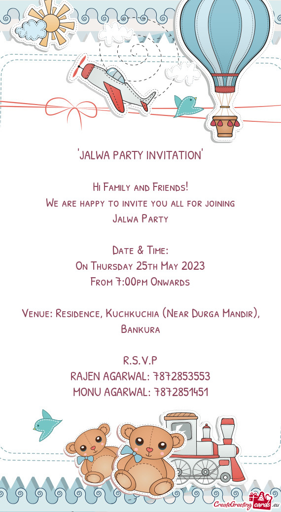 Venue: Residence, Kuchkuchia (Near Durga Mandir), Bankura