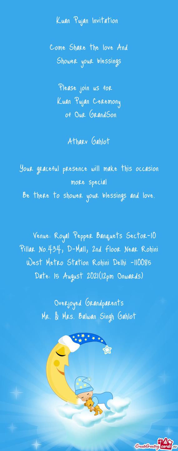 Venue: Royal Pepper Banquets Sector-10