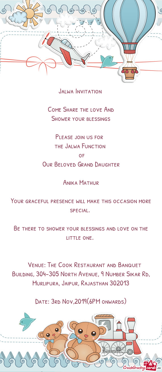 Venue: The Cook Restaurant and Banquet