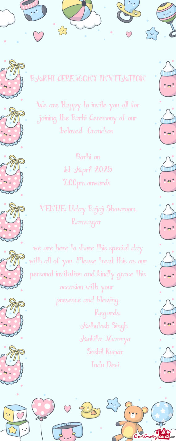 VENUE: Uday Bajaj Showroom, Ramnagar