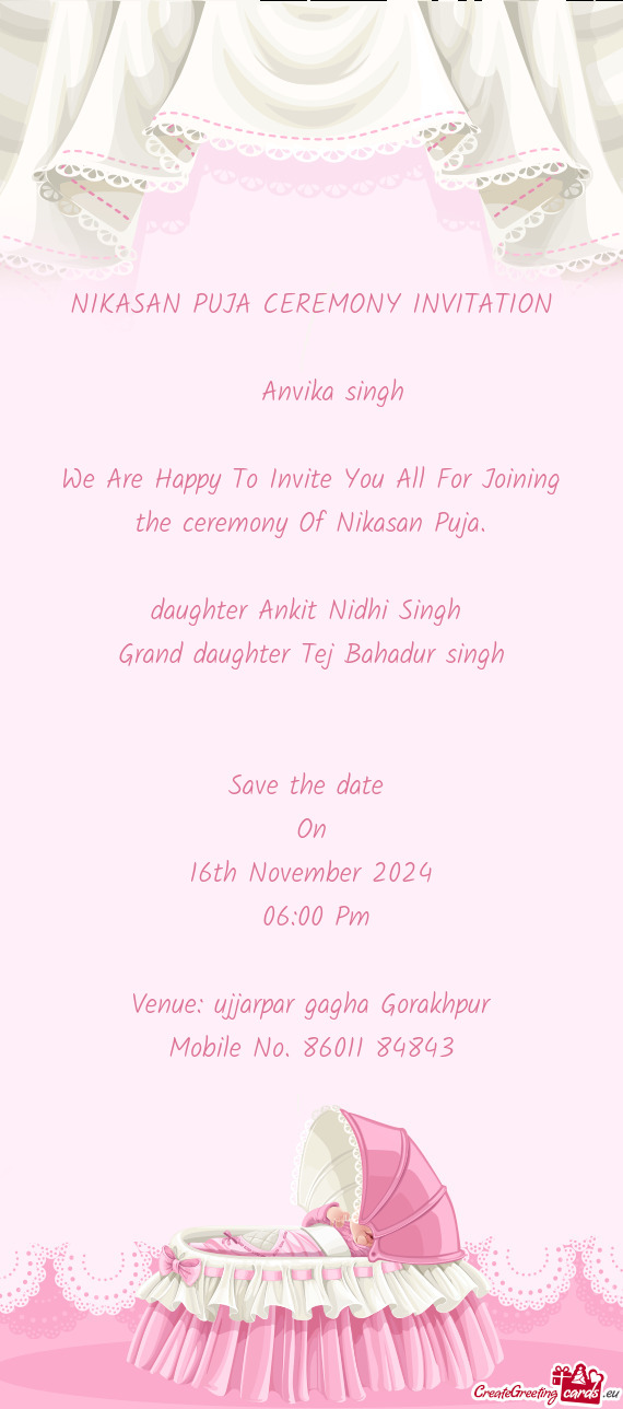 Venue: ujjarpar gagha Gorakhpur