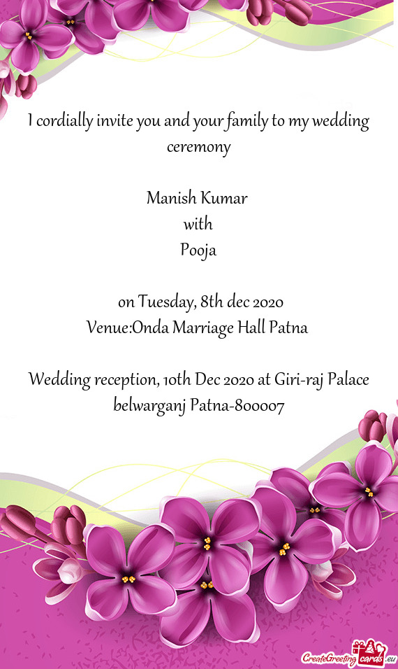 Venue:Onda Marriage Hall Patna