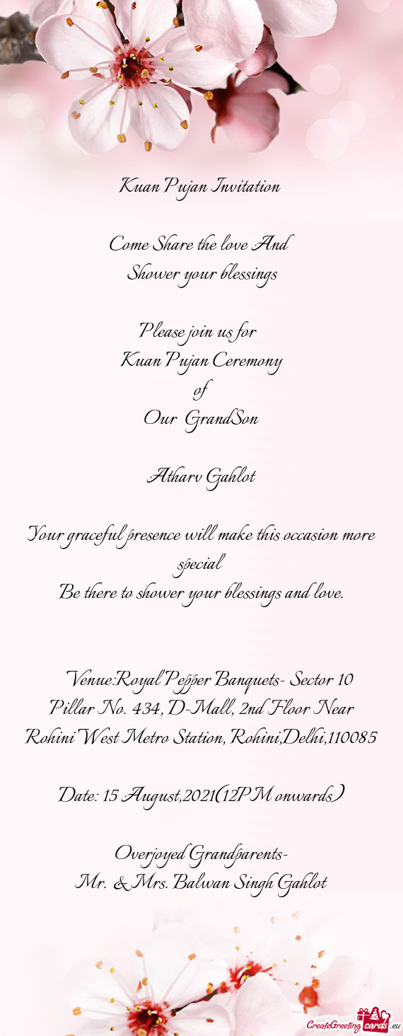 Venue:Royal Pepper Banquets- Sector 10